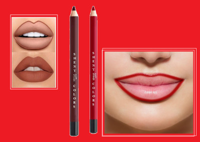 SHENYCOLORS 2 IN 1 Lip Liner Smooth Application | Long Time Wear Lip Pencil (PACK OF 2)(RED, MAROON, 2 ml)