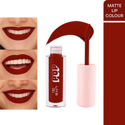 BLUSHIS POP Matte Lipstick - MAROON SHADE | Non Transfer Long lasting | Smudgeproof(MAROON, 3 ml)