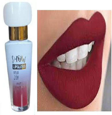 Luipui MAROON MATTE FINISH LIQUID LIPSTICK PACK OF 1(MAROON, 6 ml)