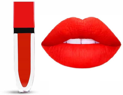 WOONGMI Non Transfer Liquid Matte Lipstick For Women(Candy Apple Red, 6 ml)
