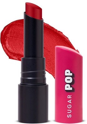 SUGAR POP Ultrastay Transferproof Lipstick 07 Ruby Red - Waterproof | Smudgeproof(Bright crimson color with intense red tones, 4 g)