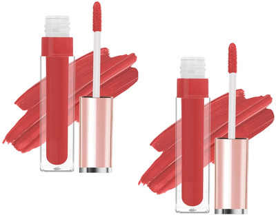 ADJD Comob Matte Liquid Lipstick Non Transfer Waterproof Longlast Peach(Peach, 8 ml)