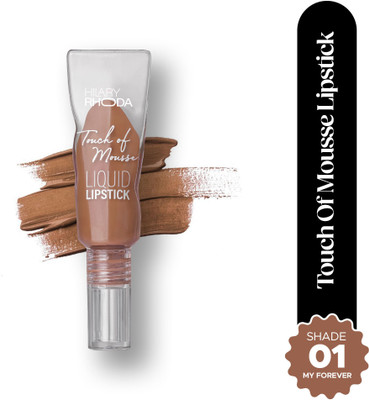 Hilary Rhoda Touch Of Mousse Lipstick | Matte Finish & Long Lasting | Smudge & Water Proof(My Forever - Shade 01, 5 ml)