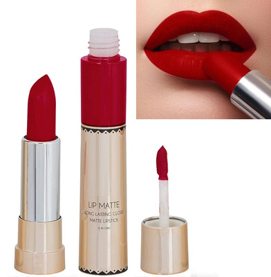 ADJD Matte Lips 2 IN 1 Long Lasting Matte Lipstick(HOT RED, 8 g)