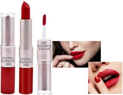 DARVING 2 in 1 Matte Lipstick and Liquid Lip Liner(RED, 8 g)