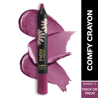 FACES CANADA Comfy Matte Lip Crayon| Creamy Texture | 8HR Long Stay| No Dryness(Trick Or Treat, 2.8 g)