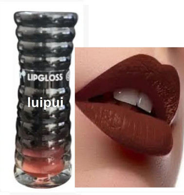 Luipui light brown matte lipstick waterproof(brown, 6 g)