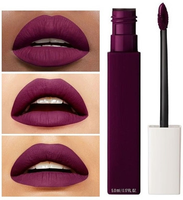 MYEONG Lipstick with a velvety matte look finish purple shade(Purple, 3.8 g)