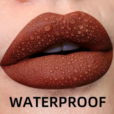 YAWI Creamy Soft Texture Liquid Smooth Brown Lipstick For Woman(Brown, 6 ml)