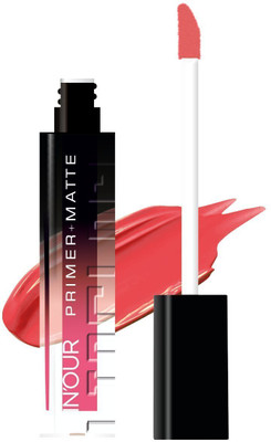 INOUR Primer+Matte Liquid Lipstick(Peachy Pink, 3.5 g)
