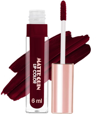 GABBU BLUSHIS Non Transfer Smudge Proof Longlasting Sensational Liquid Matte Lipstick(Maroon, 6 ml)