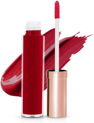 WOONGMI Non Transfer Waterproof Longlast Liquid Matte Lipstick(Ruby, 6 ml)