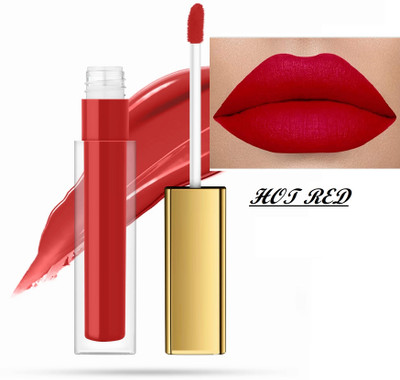 WOONGMI Lip Matte Long Lasting Gloss Matte Lipstick For Womens(Red, 6 ml)