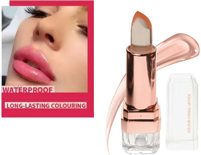 OLETSUN Best Waterproof Lipstick Magic Jelly Colour Change Classic Gel Lipstick fruit(Pink, 3.6 g)