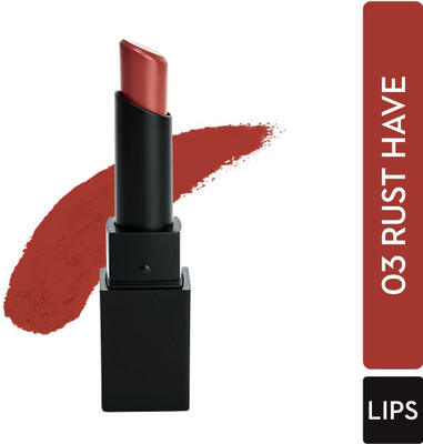 SUGAR Cosmetics Nothing Else Matter Longwear Lipstick(03 Rust Have (Subtle Burnt Red), 3.5 g)