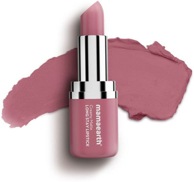 Mamaearth Creamy Matte Long Stay Lipstick with Murumuru Butter and Vitamin E(Mauve Bloom, 4.2 g)