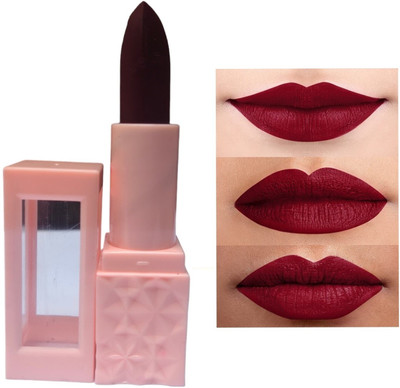 AMOSFIA Matte finish ultra soft Smudge Non Transfer Lip Crayon_A117(Maroon, 5 g)