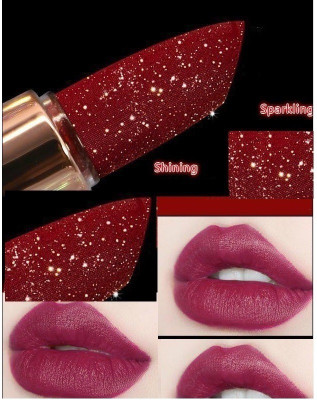 GABBU SHINE SHIMMER GLITTER SOFT LIPSTICK MATTE CRAYON(DEEP PINK PUNCH, 3.6 g)