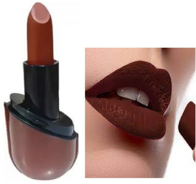 Luipui best dark brown matte finish lipstick awesome(brown, 6 g)