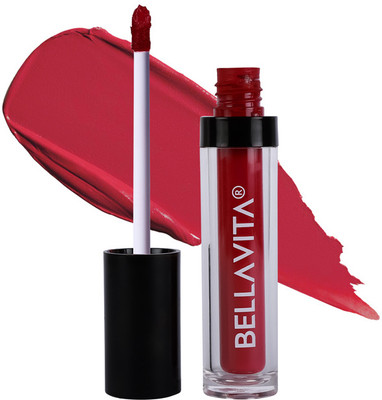 BELLAVITA Kiss-Proof Liquid Lipstick, Intense Moisturisation, Ultra Matte Finish(Wine Stain, 4.5 ml)