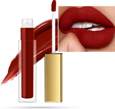 MYEONG Super Stay Smudge Proof Matte Red Waterproof Liquid Matte Lipstick(Matte Red, 4 ml)