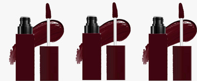 Luipui Premium Air Matte Color Bliss Liquid Lipstick / Lightweight,Waterproof (Sets 3)(MAROON, 12.6 ml)