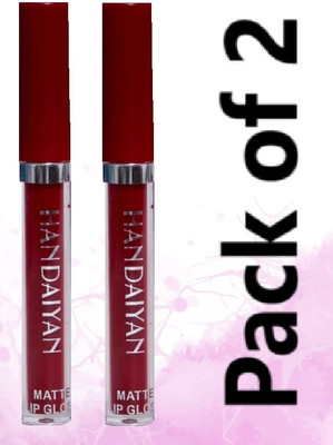 LARA KOSSLER Maroon Liquid Lipstick Pair – Bold Finish(MAROON, 10 ml)