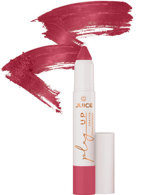 Juice Play Up Lip Crayon with Goodness of Bio Retinol & Transfer-proof Rich Color(Coral Charm - MCR06, 3 g)
