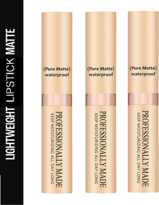 Luipui PREMIUM MATTE NON-DRYING & SMUDGE PROOF MATTE LIPSTICK PACK OF 3(ROYAL MAHROON, 18 ml)