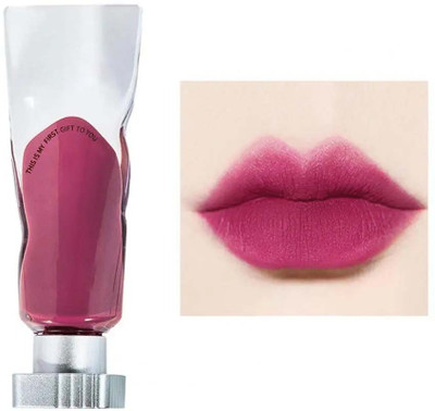 WOONGMI Transparent Pigment Velvet Matte Lipstick Non-stick Lip Gloss(Boysenberry, 4 g)