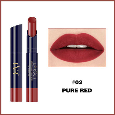 CVB Lip Lock No Transfer Matte Lipstick, Waterproof and Full-Pigmented(PURE RED, 3.8 g)