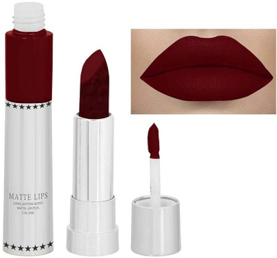 THTC 2 IN 1 Long Lasting Gloss Matte Lipstick(maroon, 8 g)