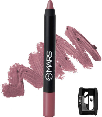 MARS Won't Budge Won't Smudge Non Transfer Lip Crayon With Sharpner Lipstick(I Am Cute-23, 3.5 g)