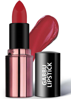 GABBU Red Creamy Texture Long Lasting Lipstick(RED, 4 g)