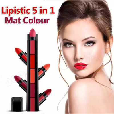 Yuency 5 IN 1 LIPSTICK RED EDDITION(MULTICOLOR, 7.5 g)