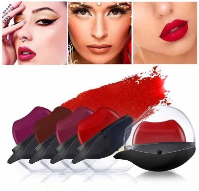 YAWI professional make up look long lasting water proof apple design lipstick(multi color, 8 g)