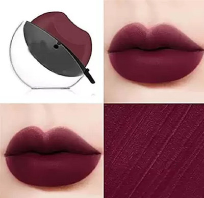 Latixmat Beautiful Long Lasting Lazy Lip Shape Lipstick Waterproof Matte(Maroon, 10 g)