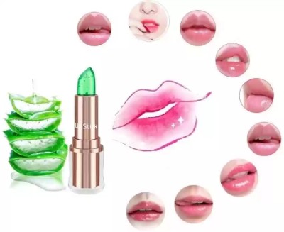 DARVING Crystal transparent color change jelly moisturizing lipstick(GREEN, 3.6 g)