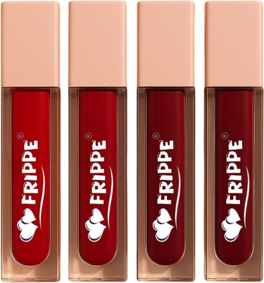 FRIPPE Red Mirage 4 in 1 Matte Liquid Lipstick | Waterproof and Smudge proof(Multicolour, 10 ml)