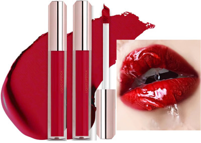 tanvi27 New Kiss Proof & Matte Finish Hot Red Liquid Lipstick for Feather lite lips(Hot Red, 6 ml)