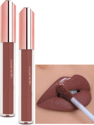 Latixmat Combo Weightless Liquid Matte Lipstick Non-Transfer Matte Brown(Brown, 6 ml)