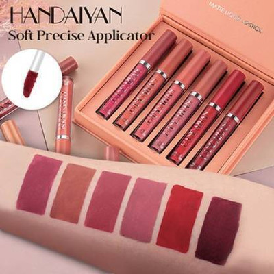Ladymode 6in1 Lipstick Matte Waterproof| LongLasting Liquid Lipstick Combo Set(Multicolour, 18 ml)