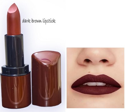 Luipui BEST WATERPROOF DARK BROWN CHOCOLATE FLAVOUR LIPSTICK(BROWN, 6 g)