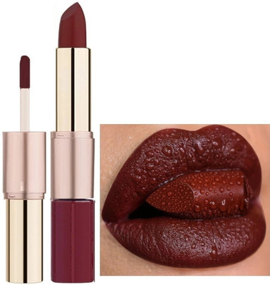 DARYUE 2 in 1 Lipstick for Women with Long Lasting, Hydrating & Lightweight(Maroon, 8 g)