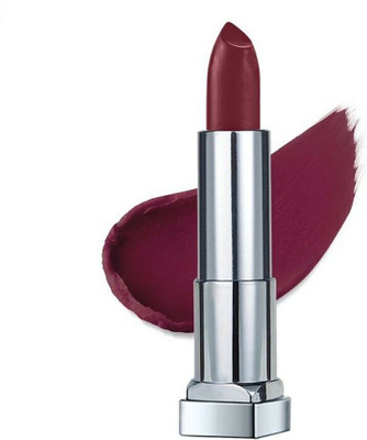MAYBELLINE NEW YORK Color Sensational Creamy Matte Lipstick(696 Burgundy Blush, 3.9 g)