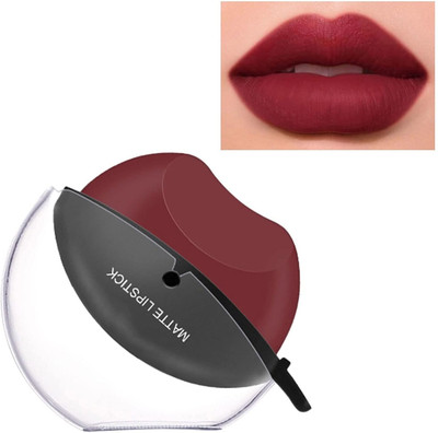 mapperz Fast Apply Maroon Lazy Lipstick,Long Lasting High Pigmented Lip Gloss Waterproof(Maroon, 20 g)