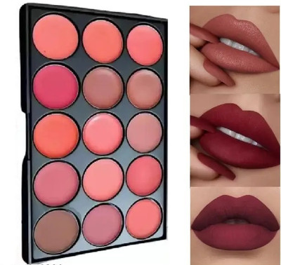 Emijun ALL ABOUT LIPS MATTE LIP PALETTE (Multi-color, 15 g)(multi-colour, 15 g)