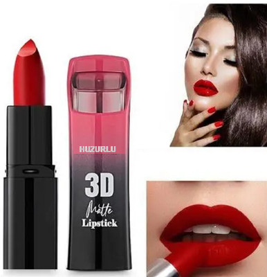 HUZURLU Red Matte Lip Color(CANDY RED, 3.5 g)