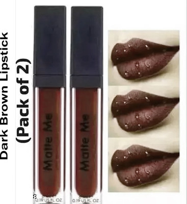 BLUSHIS Non Transfer Smudge Proof Longlasting Sensational Liquid Matte Lipstick(Combo of Brown, 16 ml)