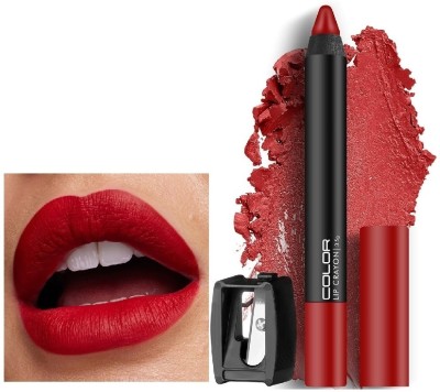 DARVING Matte Lipstick Spicy Red Crayon Lipstick For Makeup(THIRD DATE, 3.5 g)